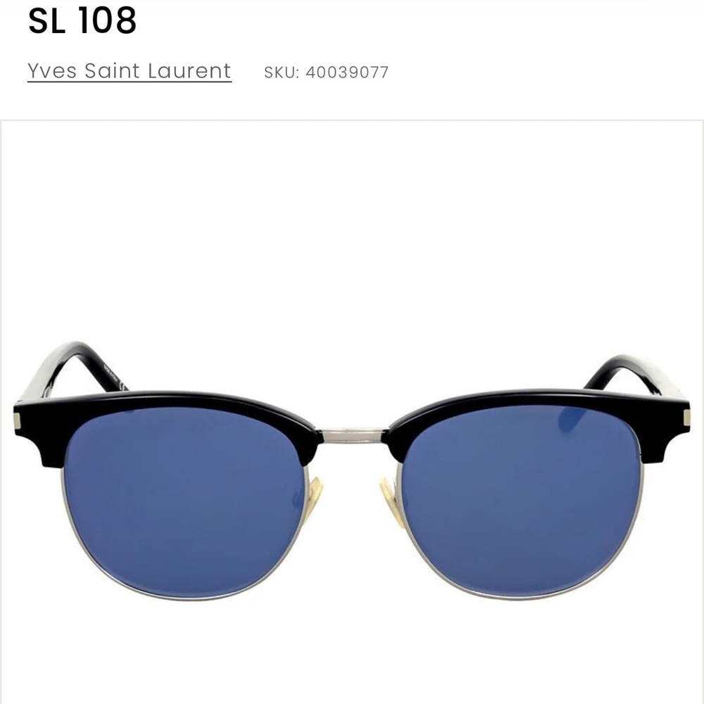 Saint Laurent Paris Stylish Blue Sunglasses